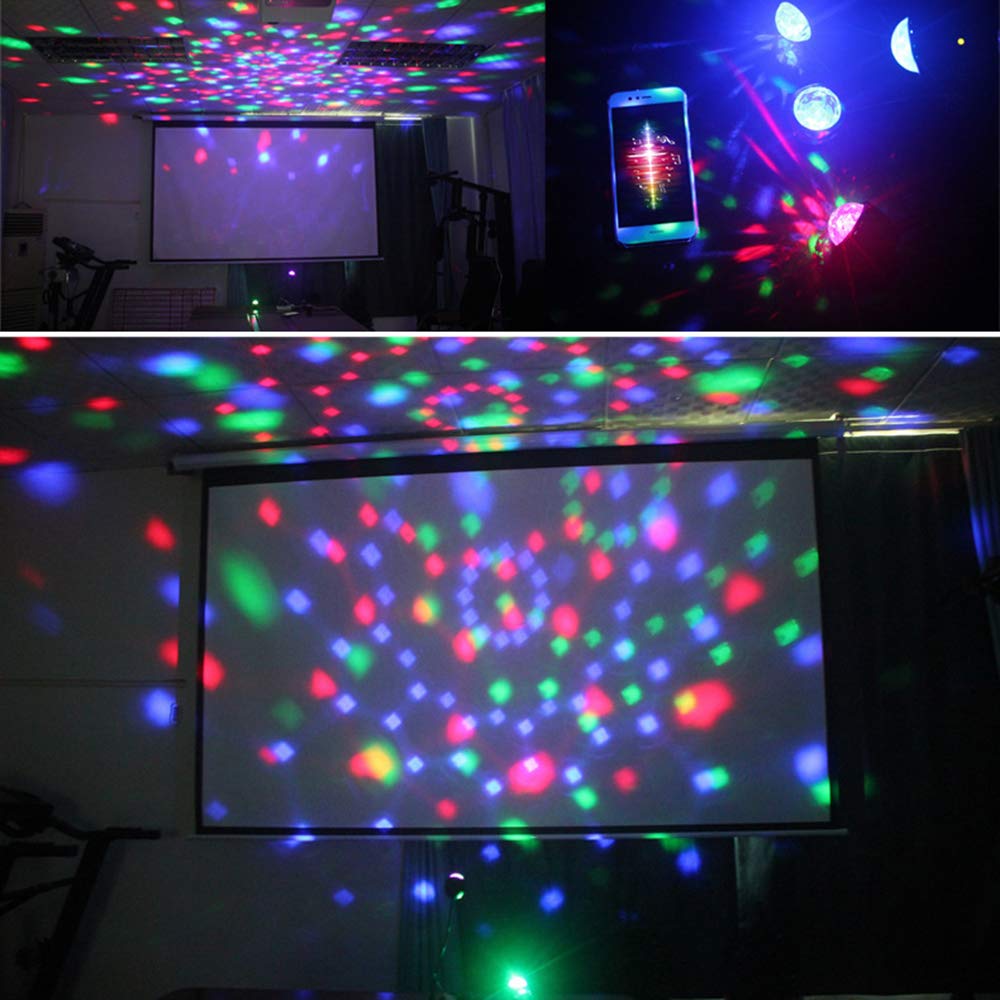 Dc dj valolava disco valot strobe party efekti valaistus ääniohjaus 3w rgb mini pallolamppu ktv kodin koristeluun