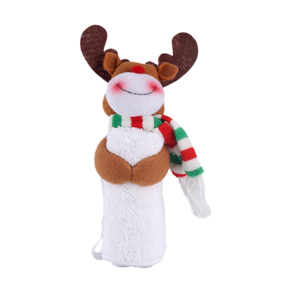 noël étreinte serviette poupée noël main sèche tissu salle de bain absorbant l'eau serviettes noël ornements 20x7x5.5cm: Elk