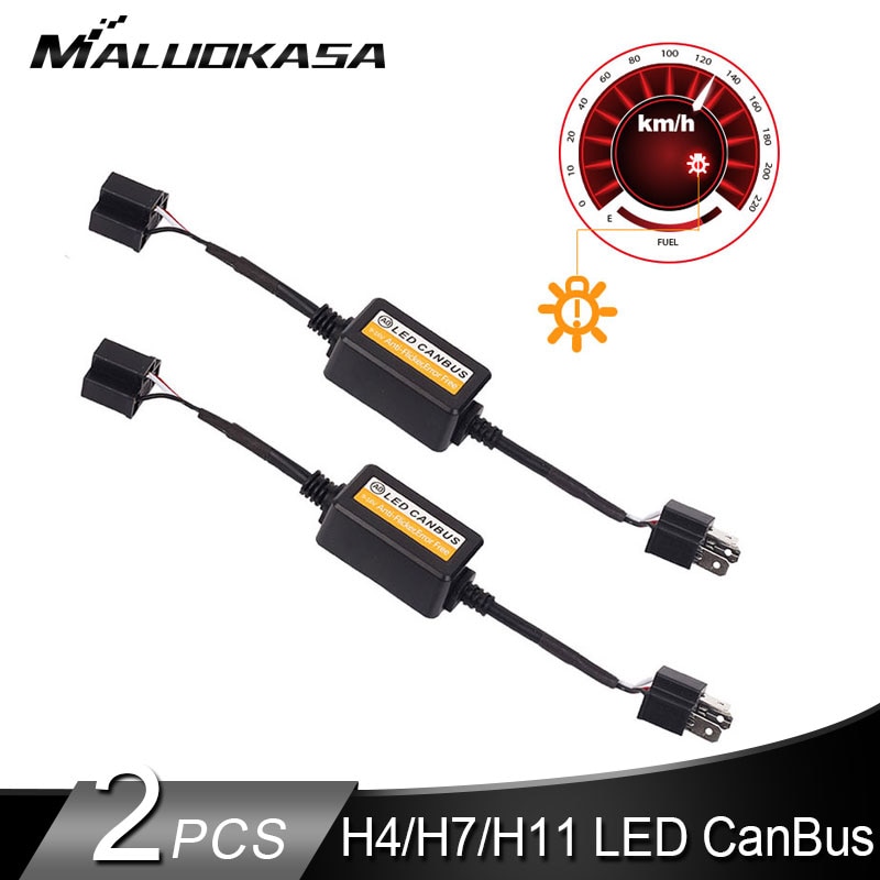 2 uds H7 LED Canbus Error decodificador sin contrato para H4 bombilla de faro LED Kits para SUV niebla lámparas H1 H8 H11 HB3 HB4 adaptador Anti-Flicker