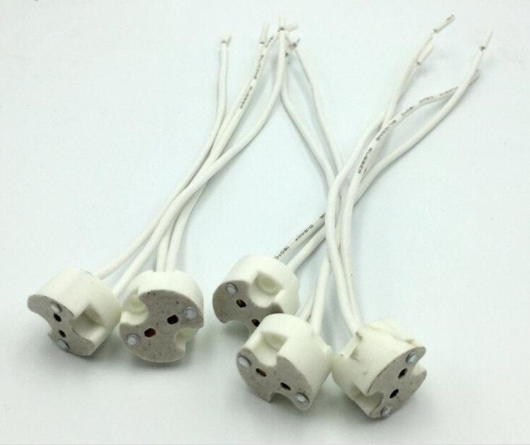 5pc spotlight mr16 base MR11 houder MR16 houder G5.3 lamphouder g6.35 keramiek lampvoet g5.3 Connector Houder gy6.35 base MR8