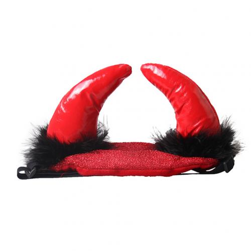 Halloween diable mignon chat de compagnie chiot casquette décoration fournitures corne chapeau chat accessoires: S