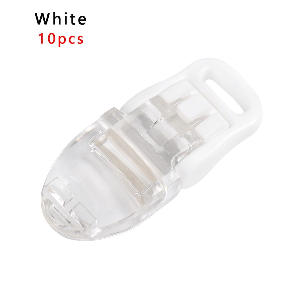 10 st/pack vindtäta tält markis alligatorklämma utomhuscamping vindrep markiser mask dra åt klämmor gör-det-självmasker plastklämma: 10 st-vitt