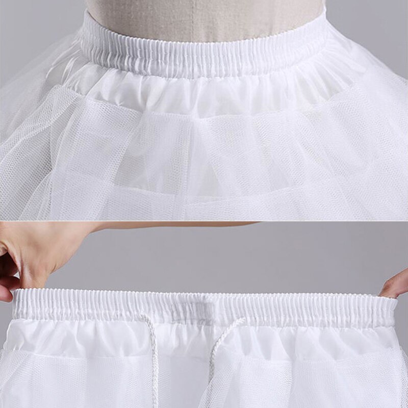 Yoliyolei girovita regolabile Flower Girls Underskirt Cosplay Party abito corto Lolita gonna Tutu di balletto sottoveste formato libero