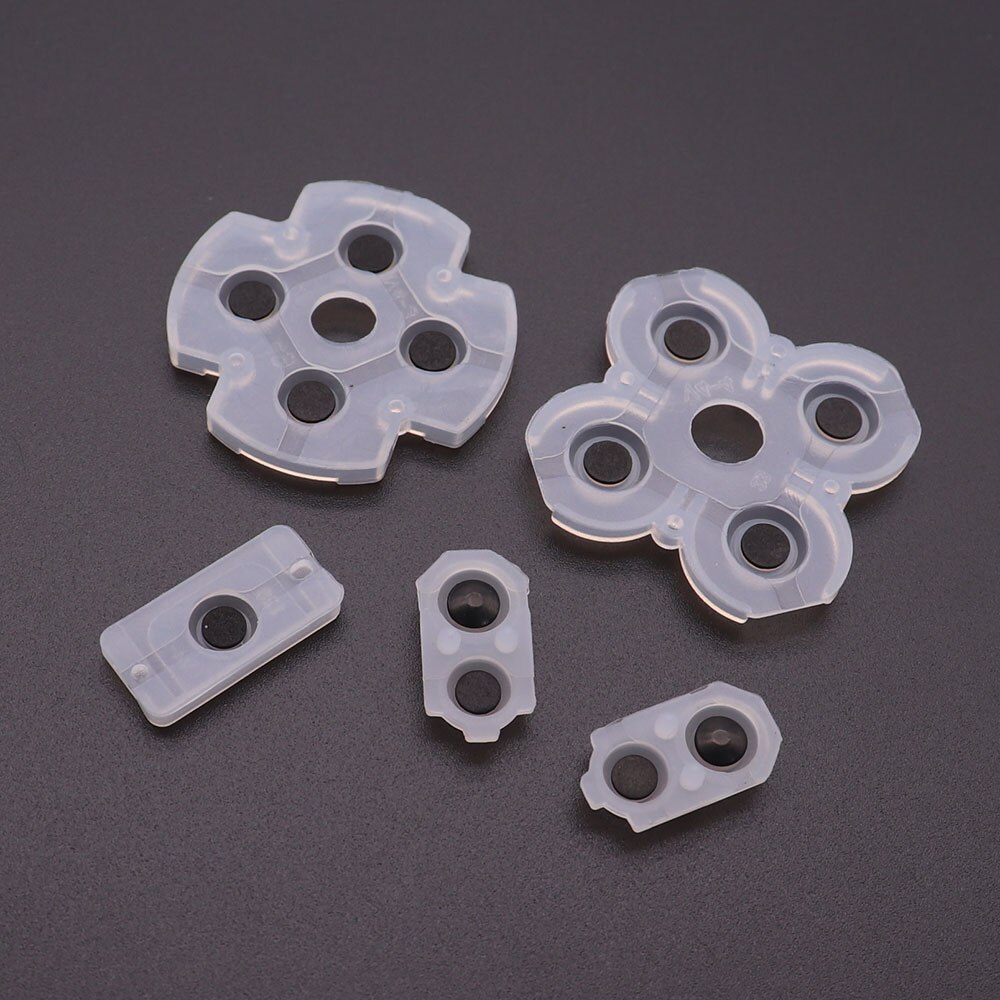 5Sets Silicone Conductive Rubber Pads for Playstation 4 PS4 JDM 055 JDS 055 jdm 050 jdm 055 Controller Buttons Repair Part