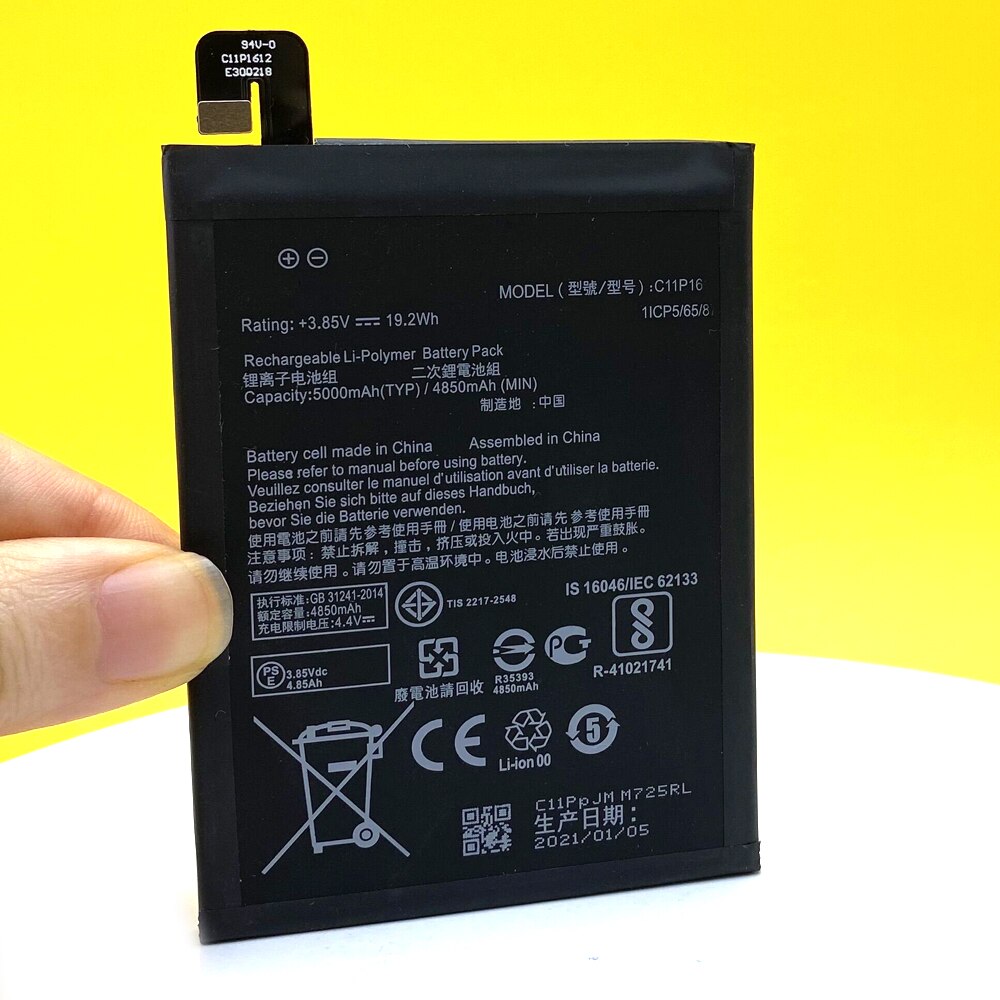 C11 p 1612 5000 mah akku für asus zenfone 4 max pro plus  zc554kl x00id für zenfone 3 zoom  ze553kl z01 hda