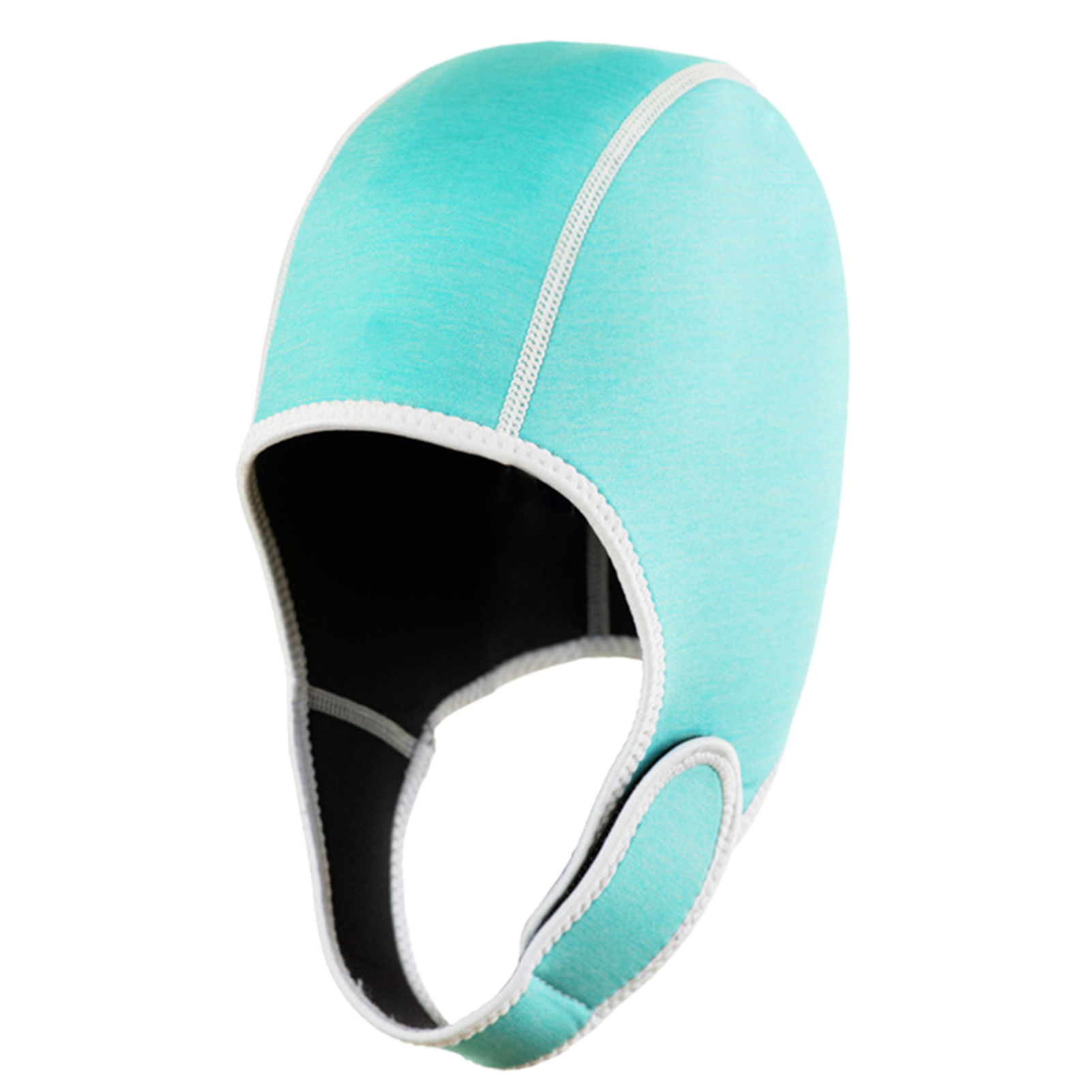 Thermal Swimming Cap With Chin Strap Adjustable Beanie Surf Ergonomic Adult Sun-proof Head Warm Neoprene Water Sports Diving Hat: sky blue