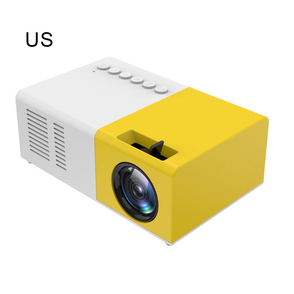 Portable Projector 3D HD LED Home Theater Cinema 1080p HDMI USB Audio Projector Yg300 Mini Projector Camara Masanori: yellow dial-US