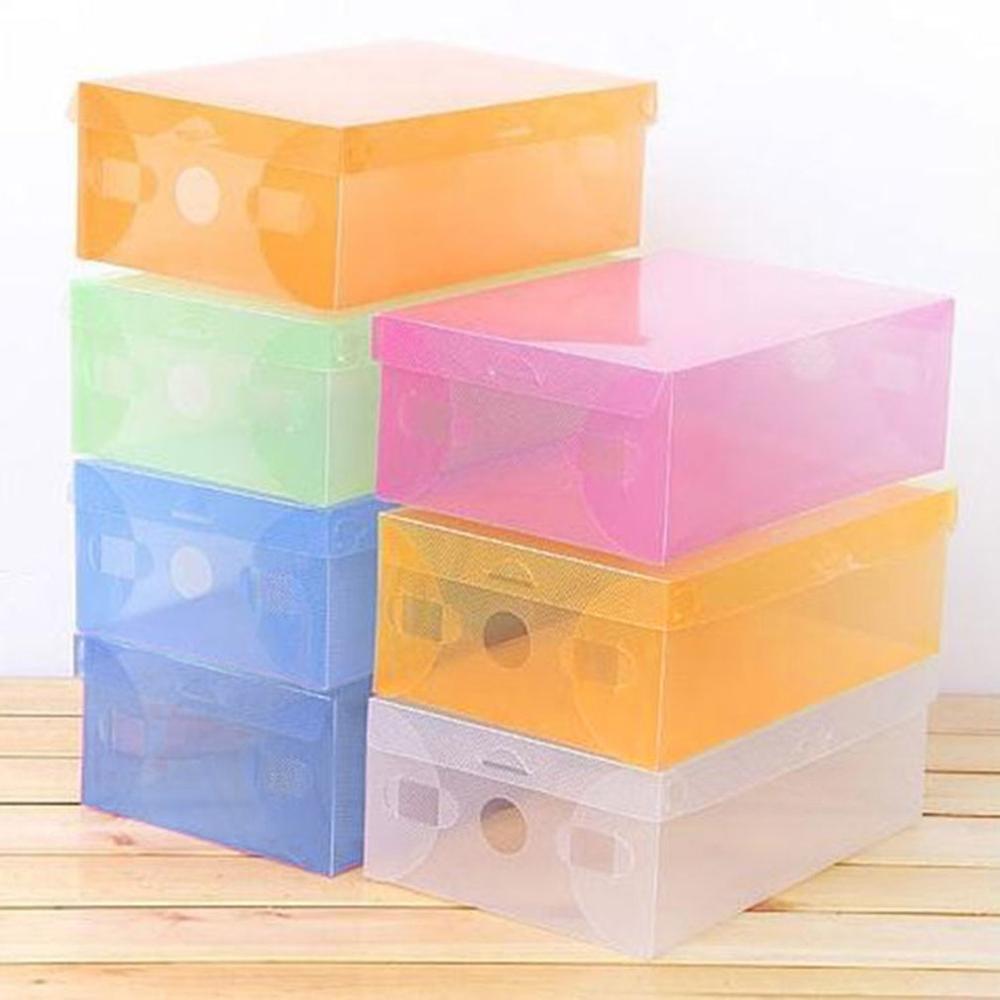kippen Schuhe Kasten Verdickt transparent Schublade fallen Kunststoff Schuh Boxen Stapelbar Kasten Schuh Veranstalter Schuhkarton lagerung Schuh Gestell