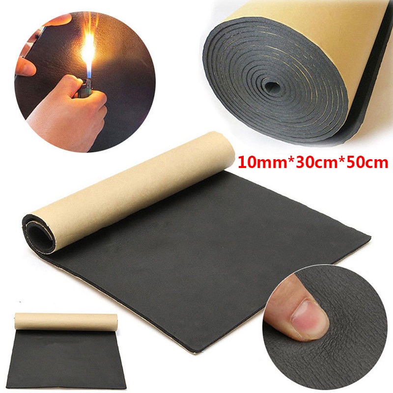 10mm Auto geluidsisolatie Rubber foam pad geluidsisolatie Auto noise deadener isolatie thermische isolator