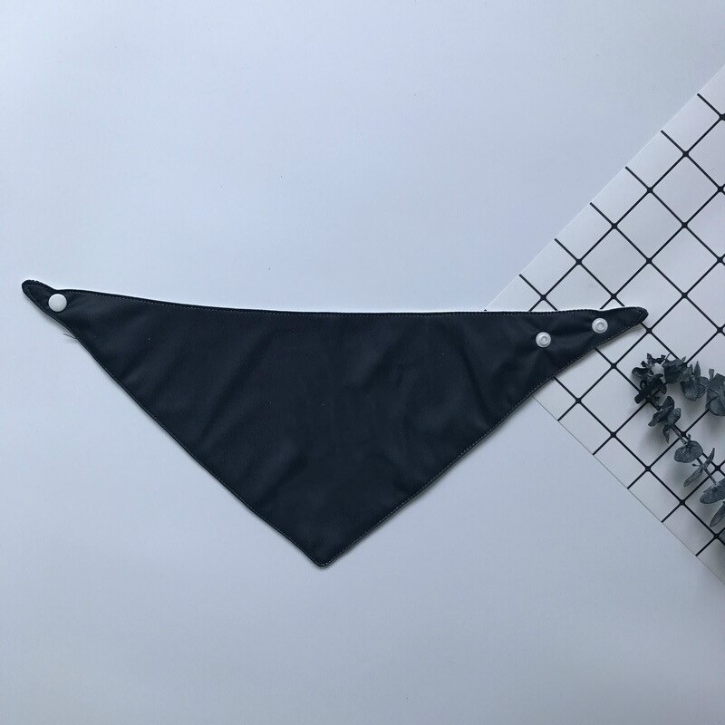 Babero para perros pequeños, Bandanas bonitas para perros pequeños, accesorios de bufanda para perros, A2012: Black / L