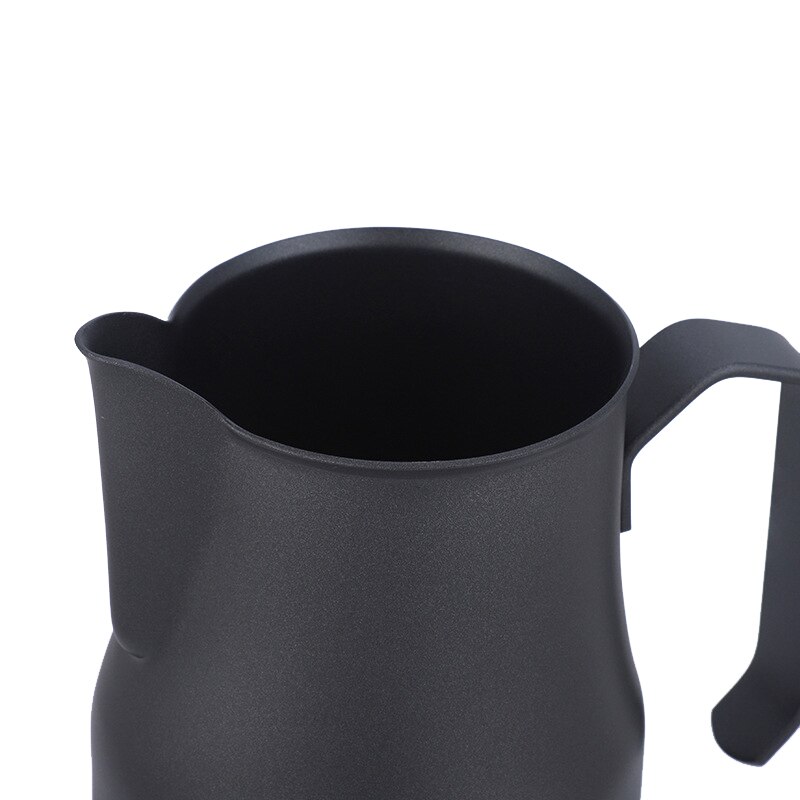Italiaanse Stijl Zwart Non Stick Melk Opschuimen Jug, Melk Werper, Melk Cup