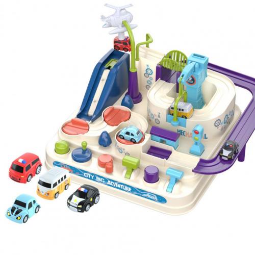 Abenteuer Spielzeug Simulation Pädagogisches Auto Modell träge Mini Fahrzeug für Eltern-Art Interaktive Spiel Puzzle Spielzeug: Weiß
