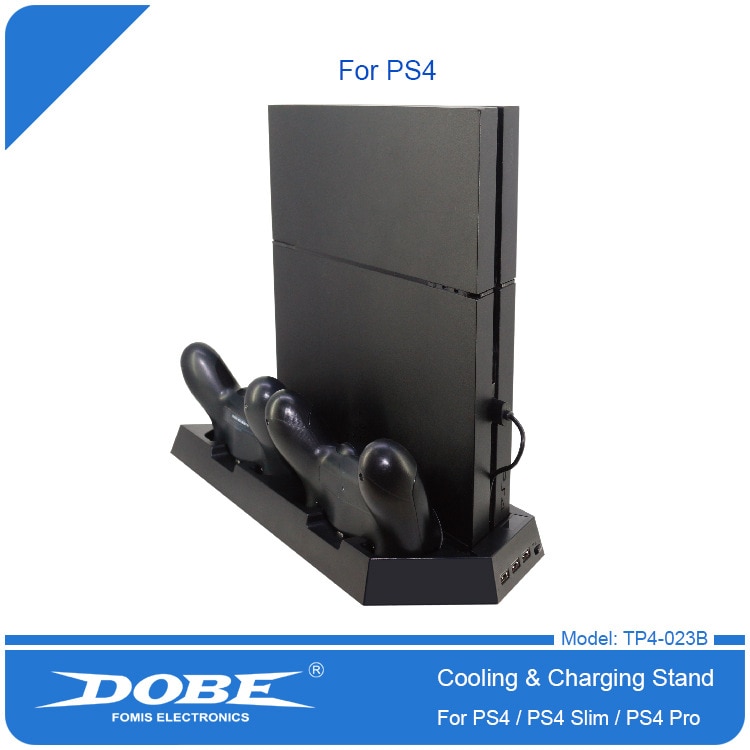 Pour Ps4Pro/pour Ps4Slim/pour Ps4 trois-en-un universel ventilateur refroidisseur Pad support Tp4-023B