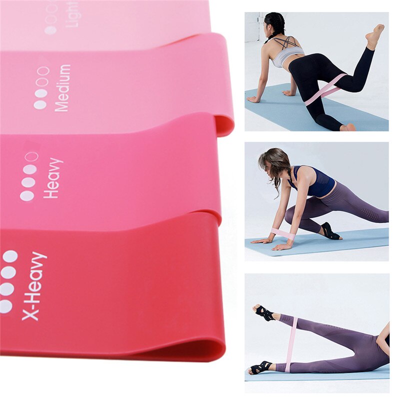 Fitness Training Equipment 4 Piece Rubber Band Yoga Resistance Band Fitness Fitness Exercise Rubber Band Rubber