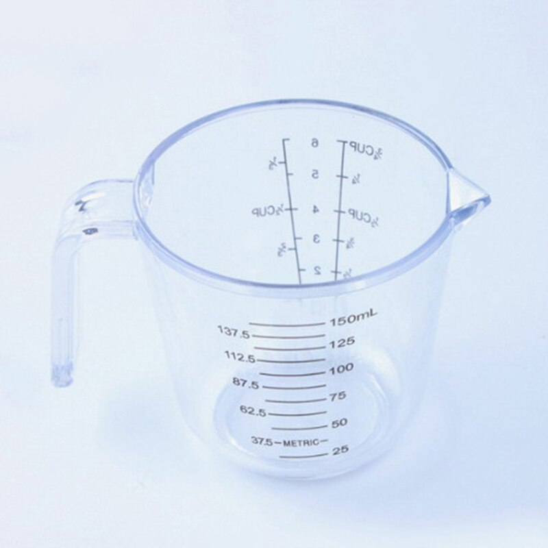 Taza medidora de plástico de resina de 150ml, utensilios para hornear, accesorios de cocina, utensilios medidores de cocina: 2