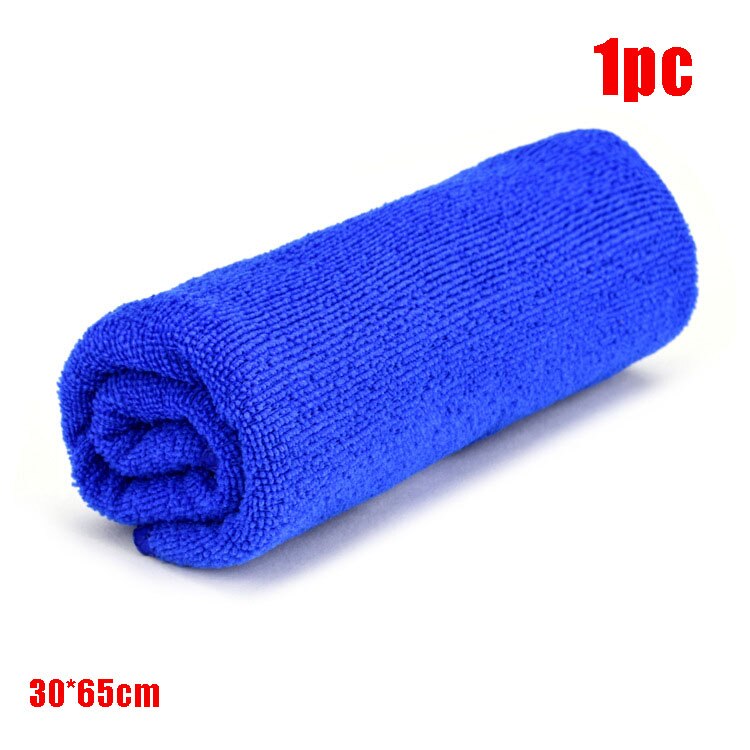 10pcs 30x30cm Wash Microfiber Towels Car Cleaning Towel Soft Drying Cloth Hemming Wash Towel Water Suction Duster Car Clearner: 1pc 30X65cm