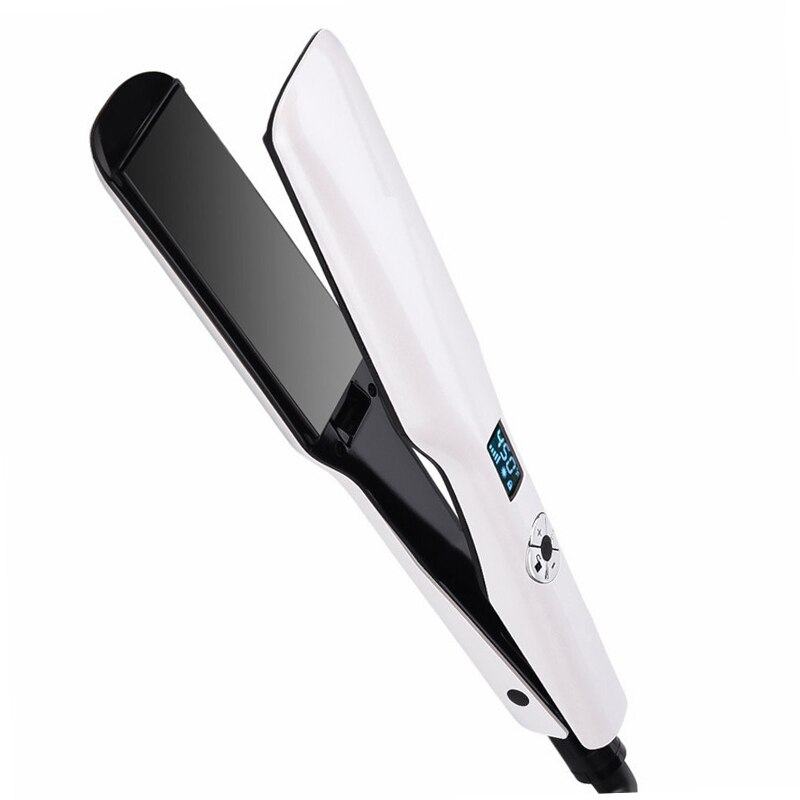 Salon Flat Iron Extra Large Nano Titanium Plate Hair Straightener Instant Heat Up Dual Voltage Flat Irons: US