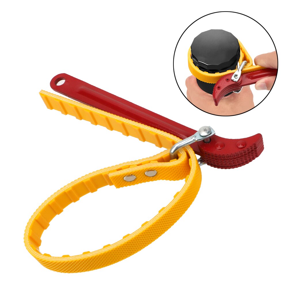 Adjustable Strap Opener Belt Wrench Oil Filter Chain Oil Filter Oil Filter Wrench Puller Strap Spanner