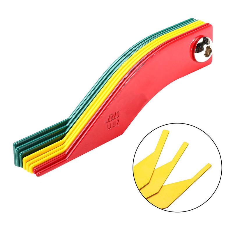 Automotive Brake Ruler Pad Feeler Lining Gauge Measure Tool Equipment 8-In-1 A
