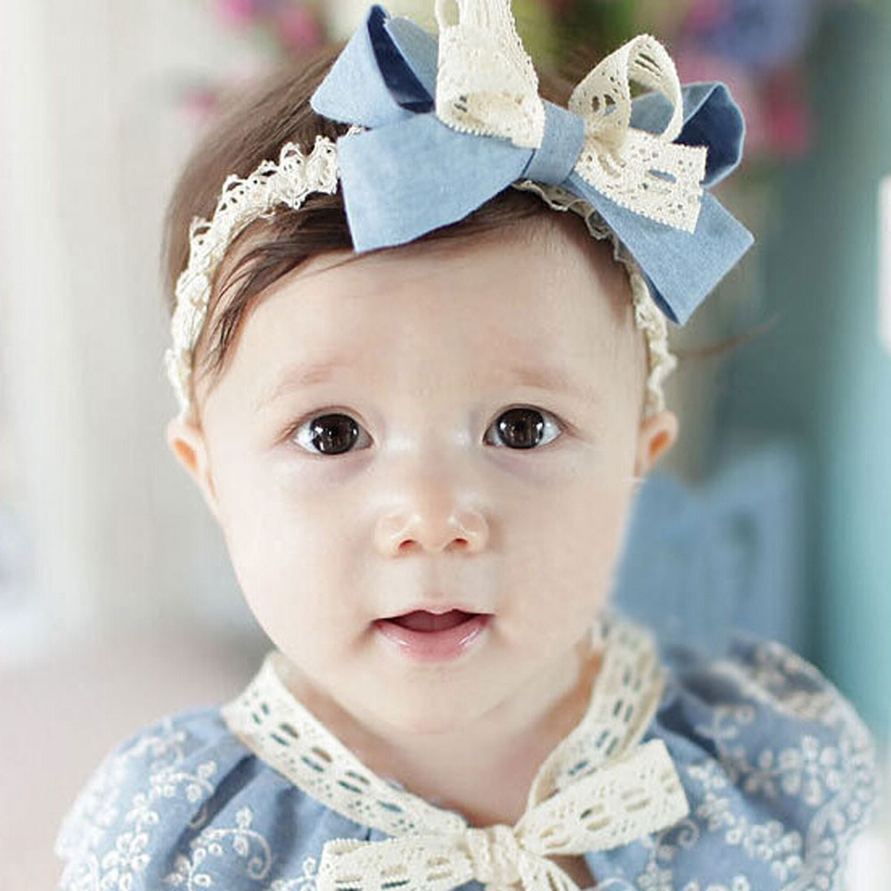 Accesorios de diadema de encaje para bebé niña, diadema para bebé, lazo, gorro de encaje, lazo para el pelo infantil, tocado, accesorios para el cabello para niños