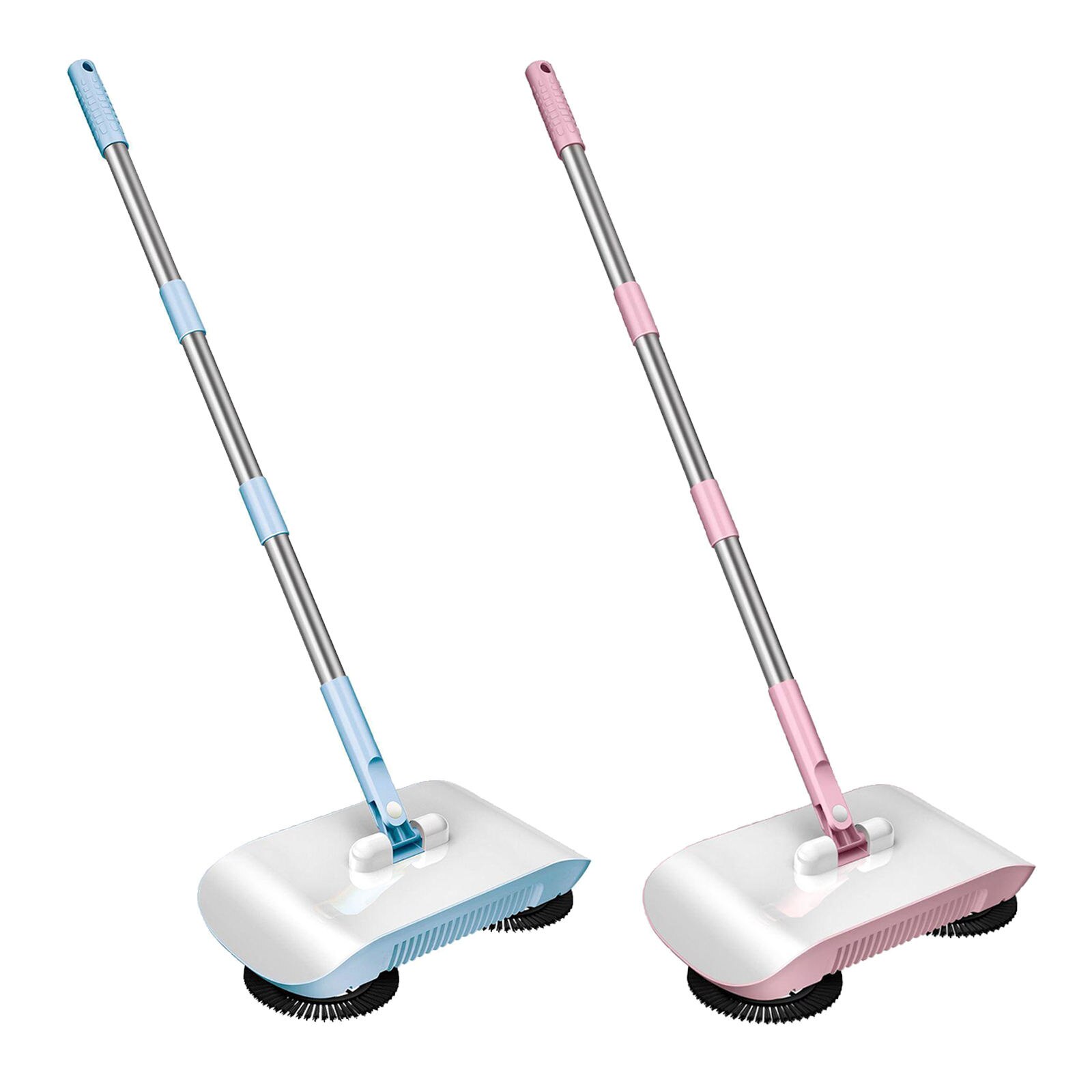 Rotating Hand Broom Sweeper Hard Floor Dust Cleaning Tool, 360 Degree Rotation