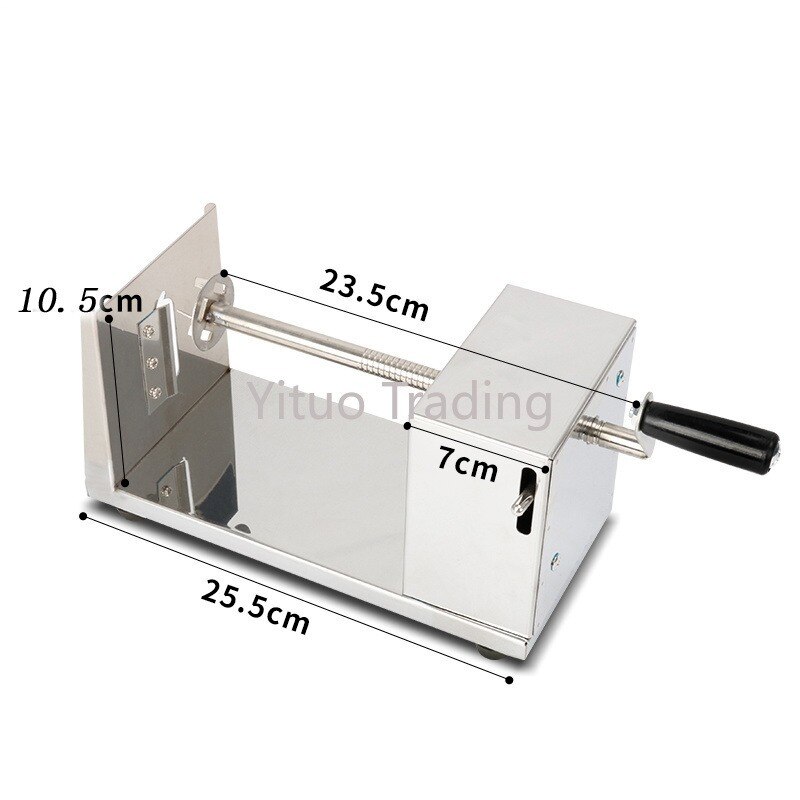 Manual Multifunctional Stainless Steel Potato Slicing Machine Commercial Tornado Spiral Potato Chips Cutter Easy Operation CY
