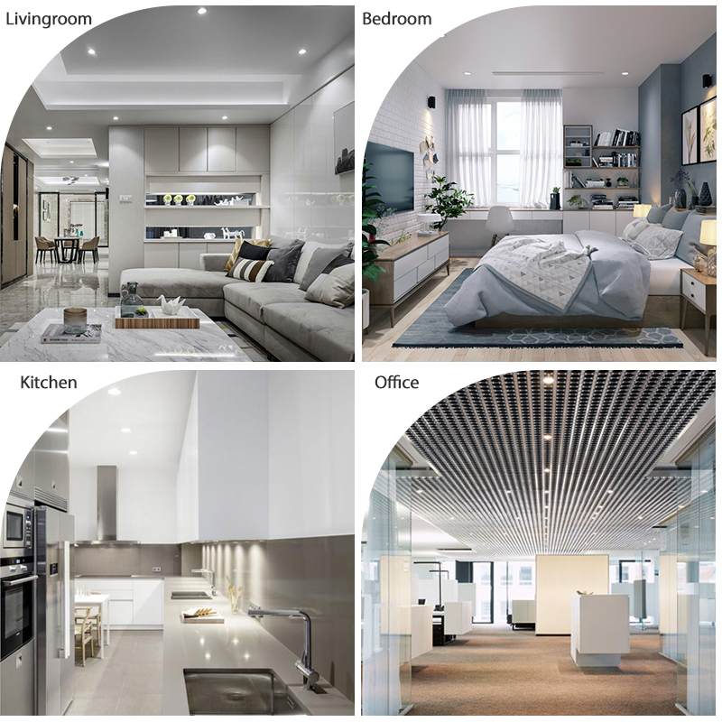 Led Downlight 220v 18W 15W 12W Ceiling Light 9W 5W Recessed Down light Round Led Panel Light Spotlight Indoor Lighting