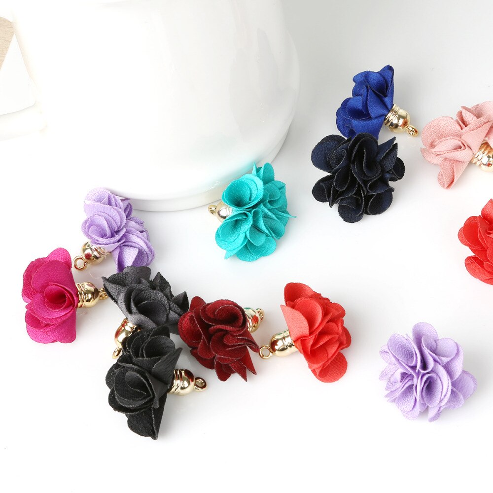 10 stuks 3*25cm bloemen bedel hanger kwastjes voor strik knutselen bruiloft feest decoratie doe-het-zelf benodigdheden verpakking accessoires