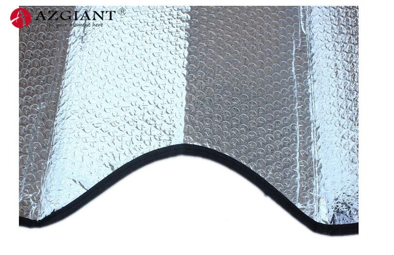 Car sun block 140*70cm double-sided silver bubble cotton summer sun protection Auto Visor Windshield Windscreen shade