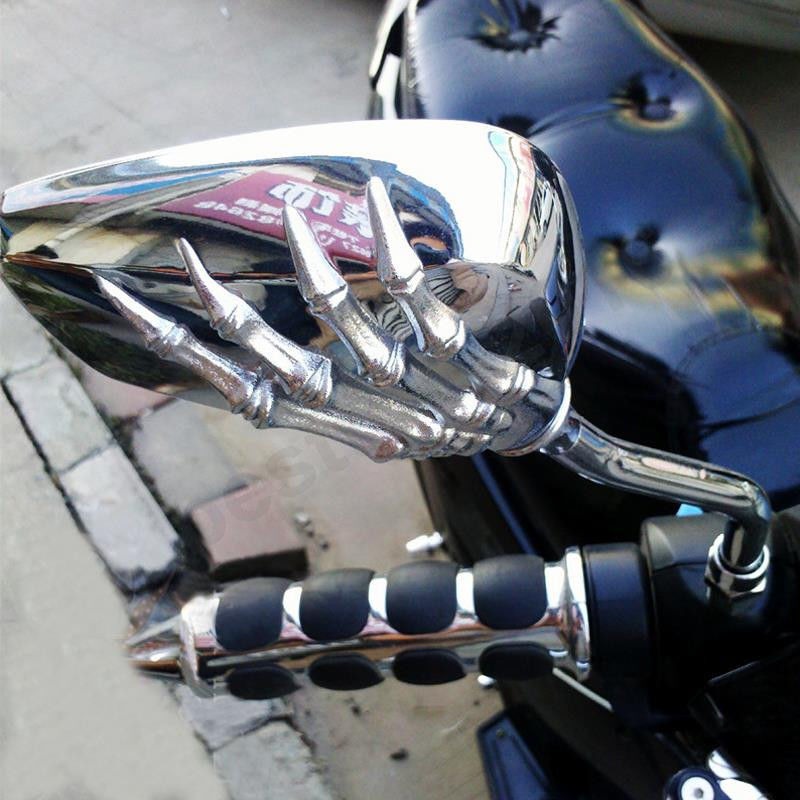 Specchietto retrovisore universale per moto da 2 pezzi con specchietti laterali per moto Refit a mano per Scooter in lega di alluminio a vite