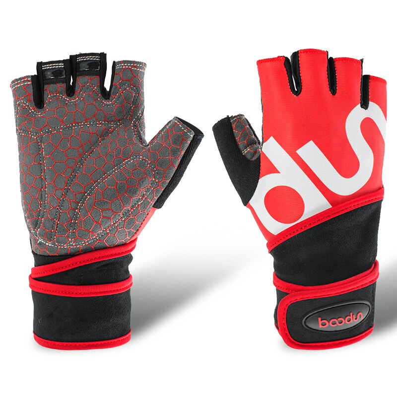 Unisex ridding gym handschoenen, fitness gewichtheffen handschoenen, bodybuilding training, sport oefening, sport workout handschoen voor mannen en vrouwen.