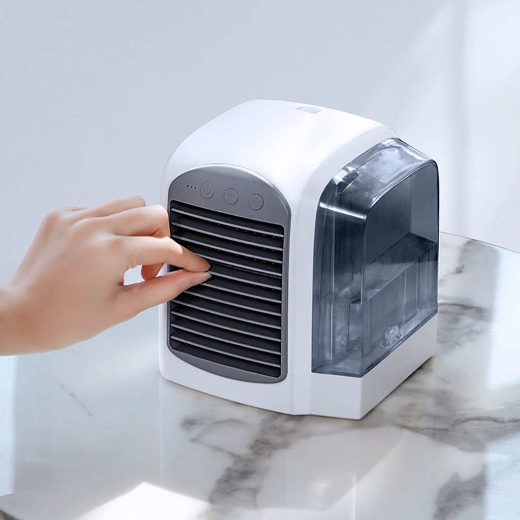 USB Mini Portable Air Conditioner Humidifier Air Cooler Desktop Space Cooler Personal Space Air Cooling Fan For Room Home