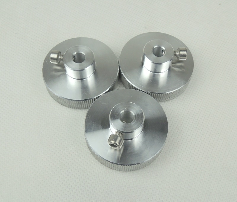 3 stks/partij nema 23 stappenmotor handwiel accessoires binnenste gat 6.35mm of 8mm cnc diy graveren machine deel