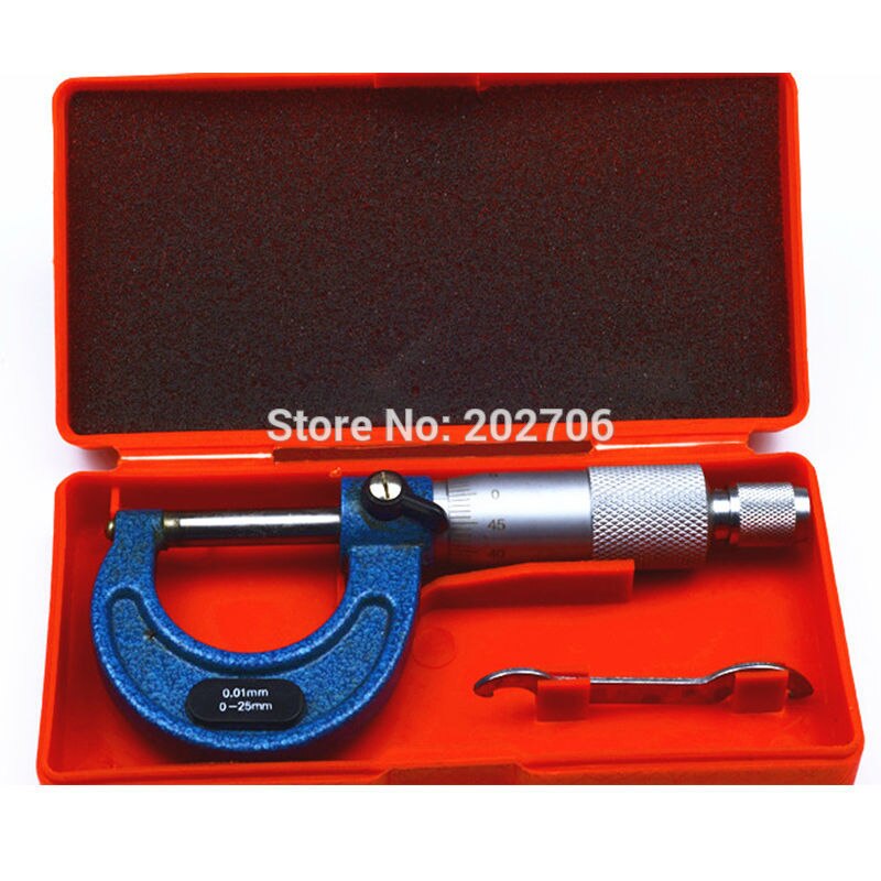 0-25mm Painted frame Outside micrometer 25mm micrometer