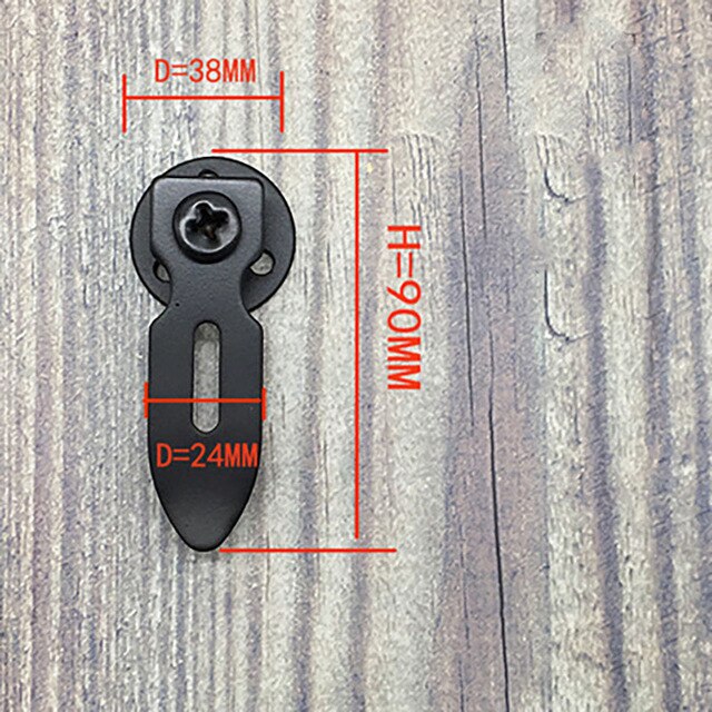 1 piece Barn Door Handle Iron Cabinet Handle and Industry Knobs Black Metal Door Handle Retro American Countryside: 1