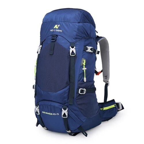 Backpack 40L 50L Internal Frame Ultralight Waterproof Outdoor Mountaineering Hiking Traveling Climbing Camping with Rain Cover: 50L blue