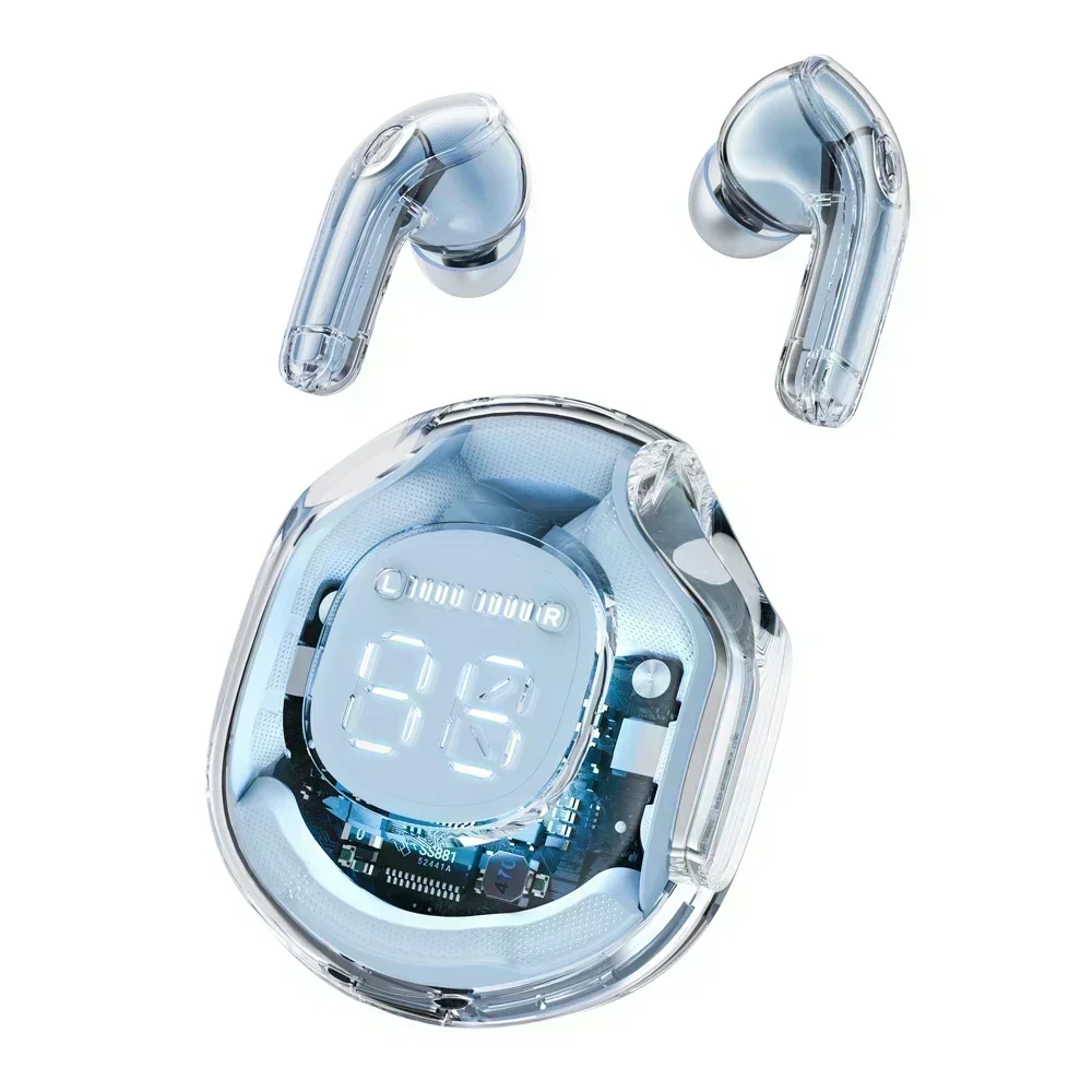 T8 TWS Wireless Earphone Bluetooth 5.3 Headphones Sport Gaming Headsets Noise Reduction Earbuds: Blue