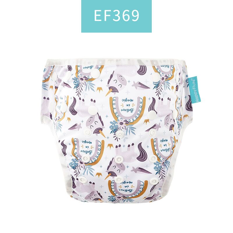 Happy Flute 1pc dziecko lato wodoodporne regulowane pieluszki tekstylne basen Pant pływanie majtki na pieluchę wielokrotnego użytku zmywalna pieluszka dla niemowląt: EF369