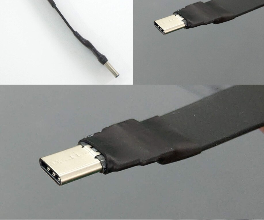 Cable de extensión de línea suave flexible de datos planos USB 3,2, tipo C, macho-c, delgado y corto