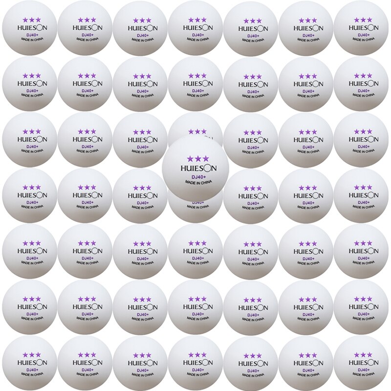 10/20/30/50 Uds. Pelotas de ping pong de 3 estrellas DJ40mm 2,8g pelotas de tenis de mesa blanco naranja amateur pelotas avanzadas para competición de entrenamiento diario: white 50pcs