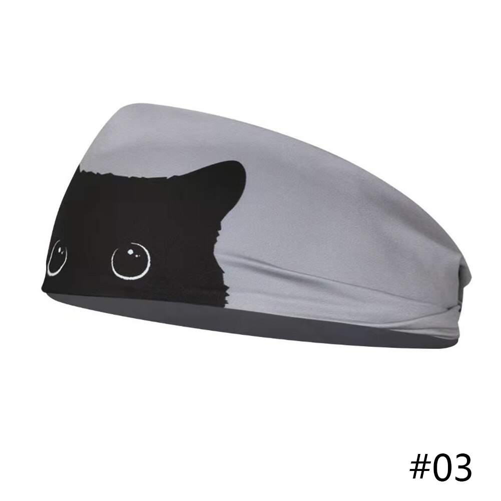 1pc flag pattern stretchable sports headband men women fitness sweat bands anti-slip yoga hair bands outdoor headband scarf: 03