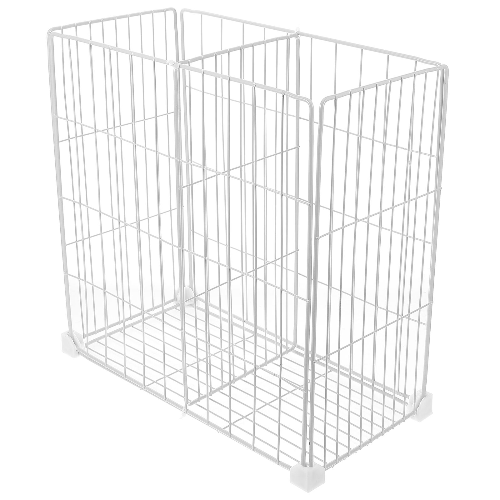 Freezer Partition Internal Storage Rack Grid Fridge Partition With Bottom Storage Basket Refrigerator Compartment For Cabinets