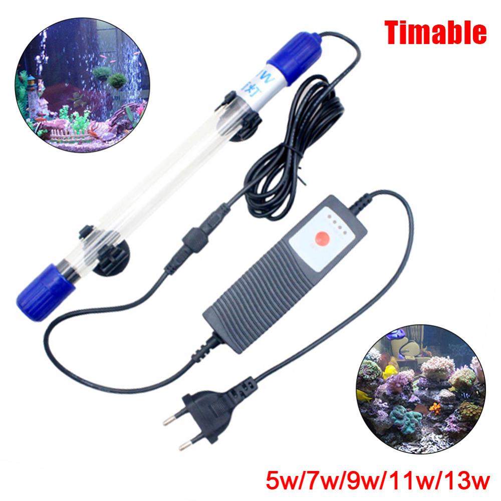 Ultraviolet Lamp 5/7/9/11/13W Aquarium Onderwater Water Verstelbare Timer Licht
