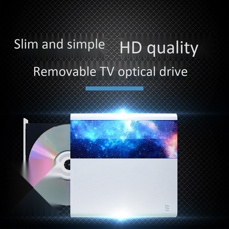 Usb 3.0 ekstern cd dvd-stasjon 1080p cd dvd-spiller til tv-projektor bærbar mac stasjonær mac os vinduer 10/8/7( oss støpsel)
