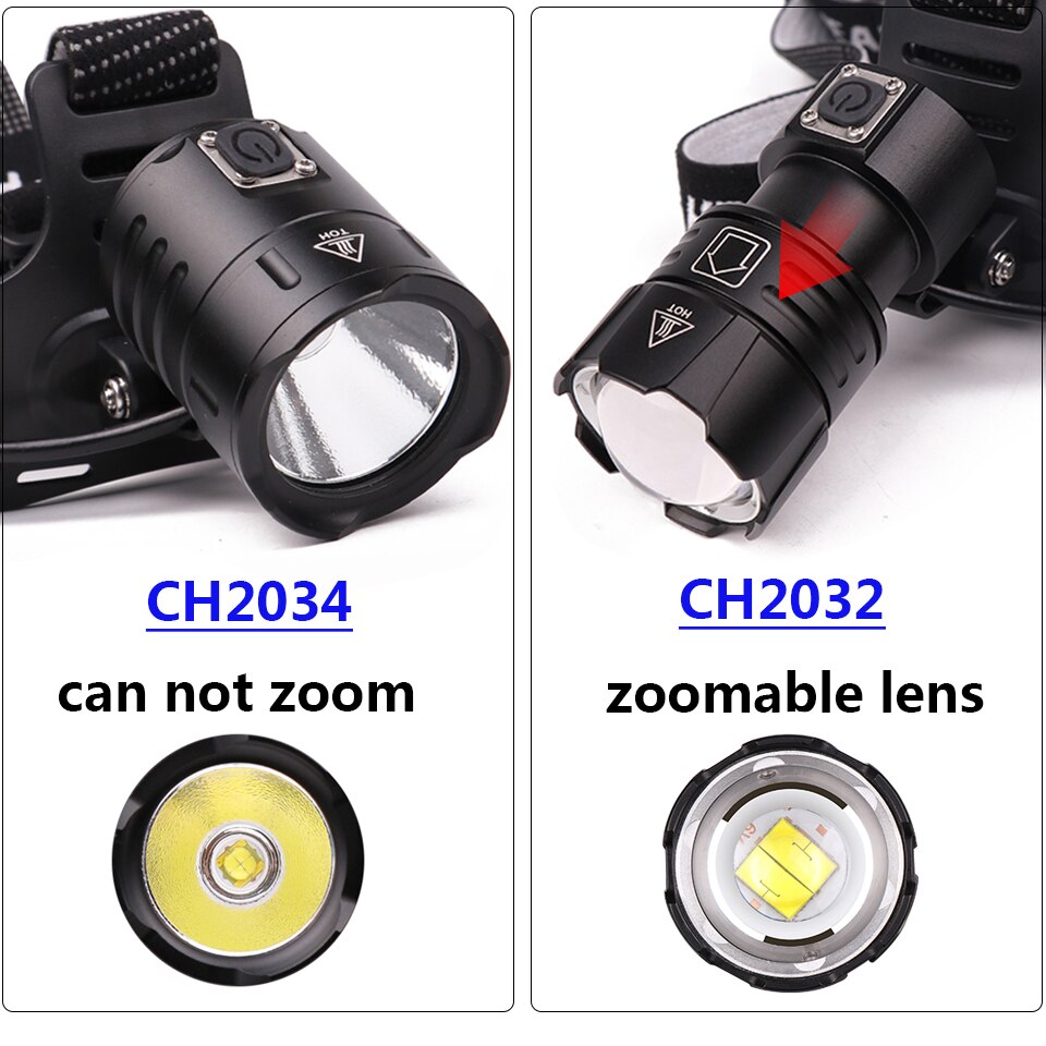 Krachtige XHP70 XHP50 Led Koplamp Zoom Head Lamp Zaklamp Zaklamp 18650 Batterij Usb Oplaadbare Lantaarn