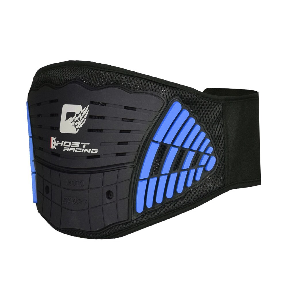 Riding Accessories Motorcycle Belt Off-Road Outdoor Sports Spandex Kidney Protection Protective Bicycle Skiing Anti-fall: Blue