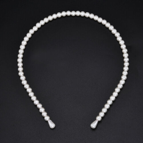 Volledige parels haarband hoofdband haar hoepel houder ornament vrouwen haaraccessoires parel haarbanden: 8mm parels