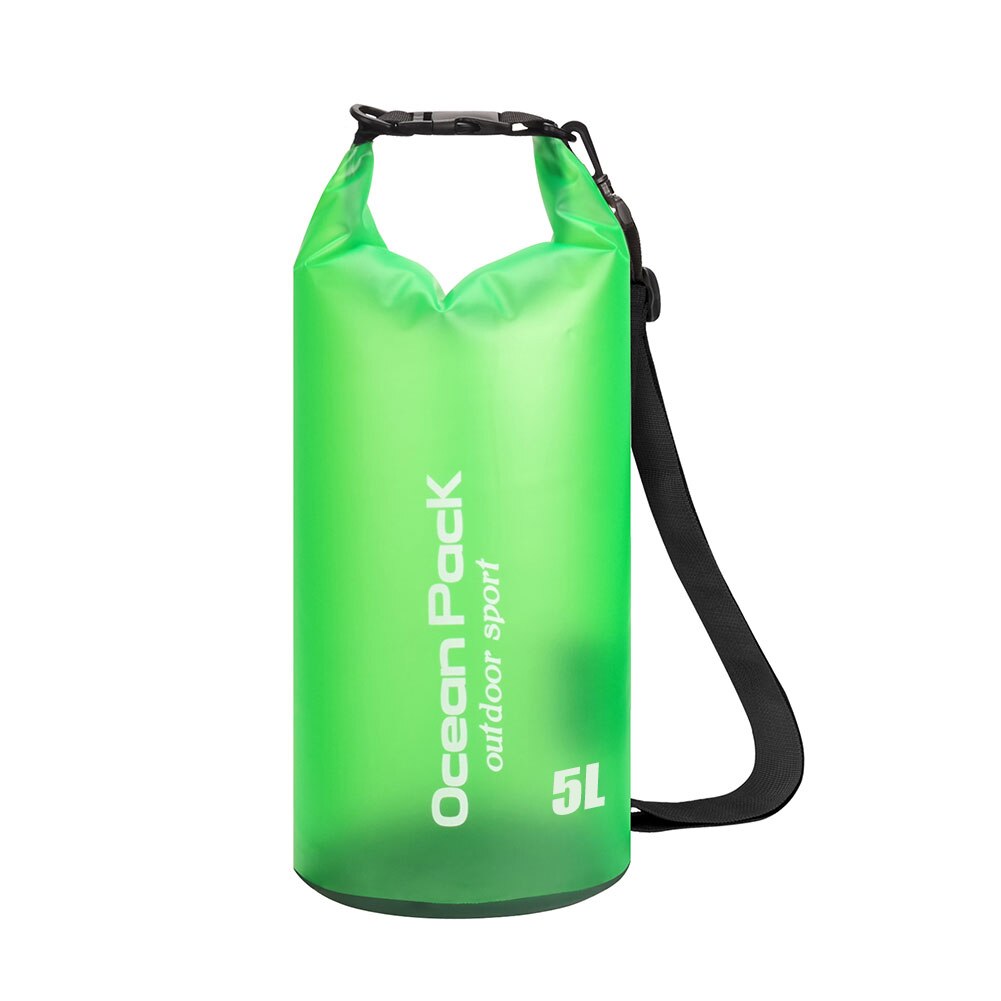 2L/5L Rafting Swimming Waterproof Dry Bag Sack Foldable Storage Pack for Kayaking Canoeing Trekking: Green 2L