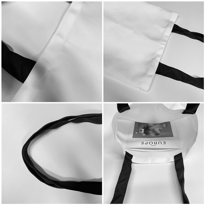 Borse Shopper in stoffa per pittura a olio per donna borsa pieghevole in tela per Shopping di grande capacità