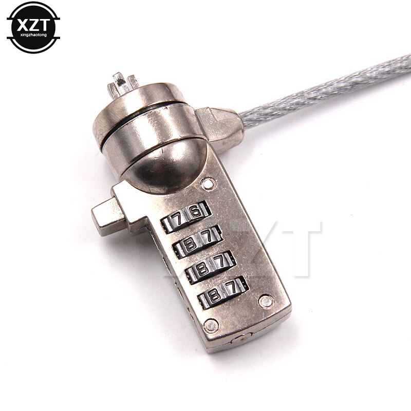 1pcs Laptop Lock Anti Theft Key Computer Notebook Travel 4 Digit Security Cable Chain
